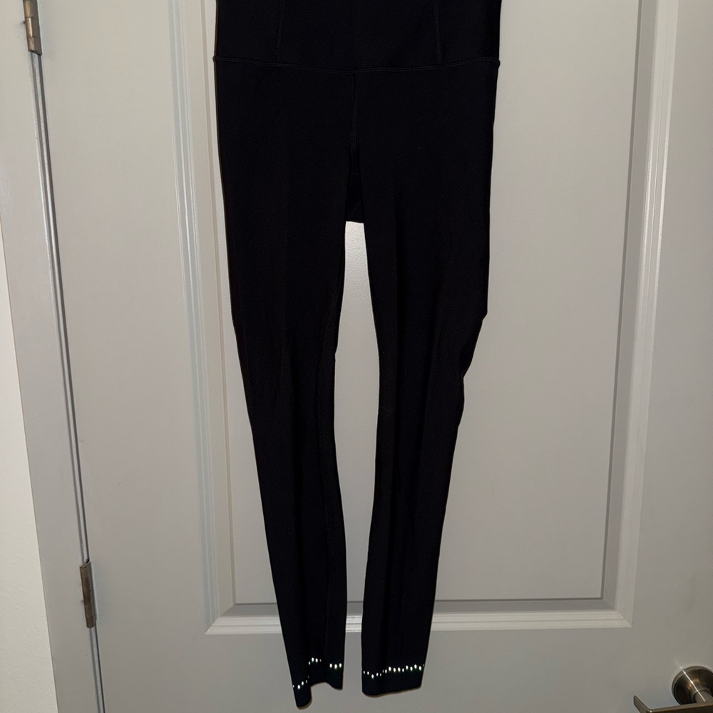 Lululemon Black Leggings with Studded Hem